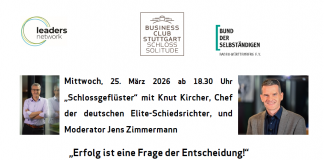Schlossgeflüster am 25.03.2026 mit Schiedsrichter-Chef Knut Kircher