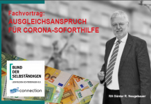 Fachvortrag zum Ausgleichsanspruch für Corona-Soforthilfen / BDS LE