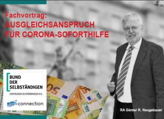 Fachvortrag zum Ausgleichsanspruch für Corona-Soforthilfen / BDS LE