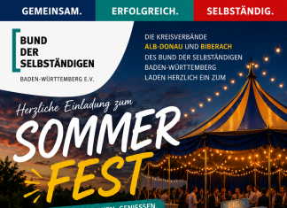 Einladung zum Sommerfest der Kreisverbände Alb-Donau & Biberach am 05.09.26