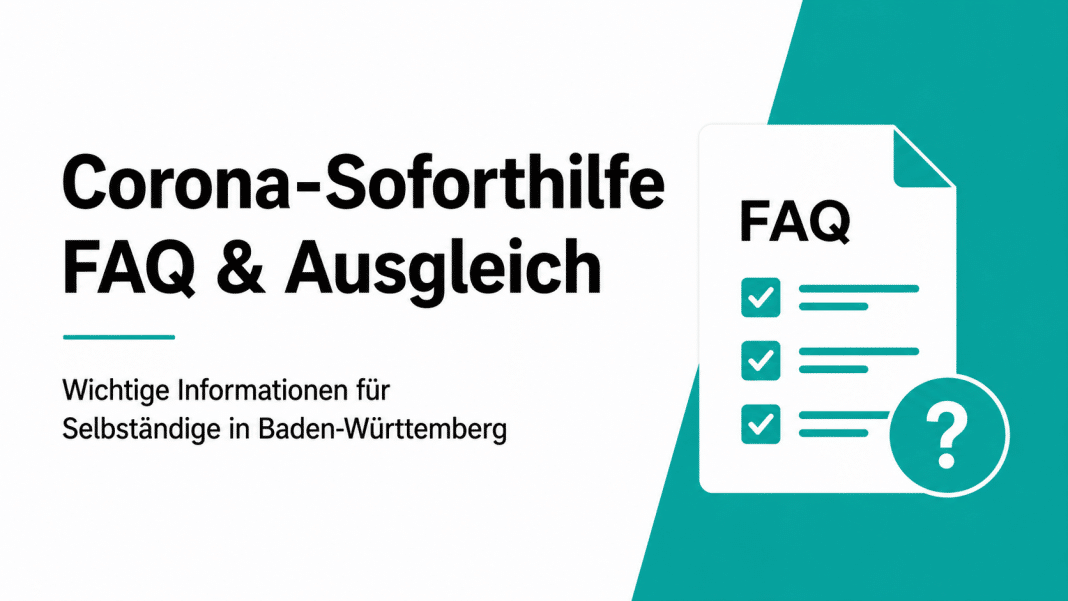 FAQ Soforthilfen